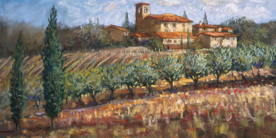 Tuscan Olives by artist Malcolm Surridge