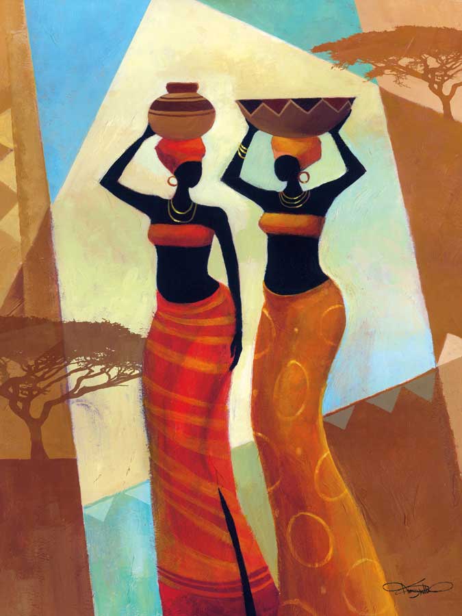 Sisters by artist Keith  Mallett