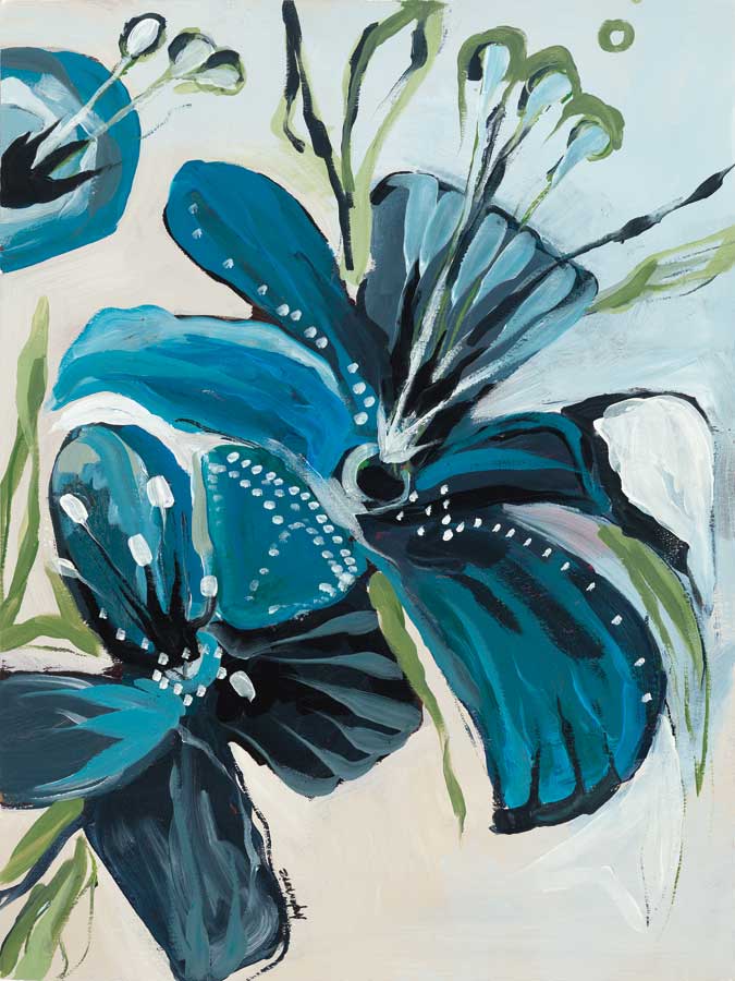 Flowers of Azure I by artist Angela Maritz