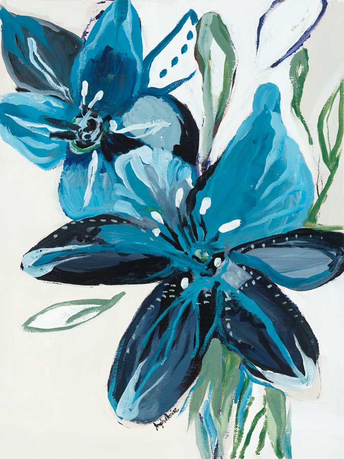 Flowers of Azure II by artist Angela Maritz