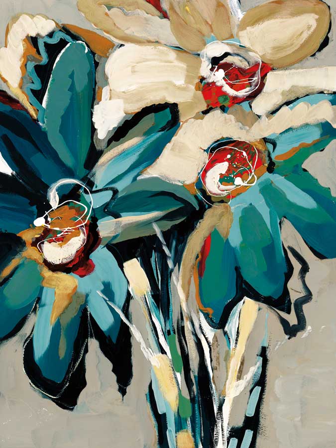 Blooming Blue I by artist Angela Maritz