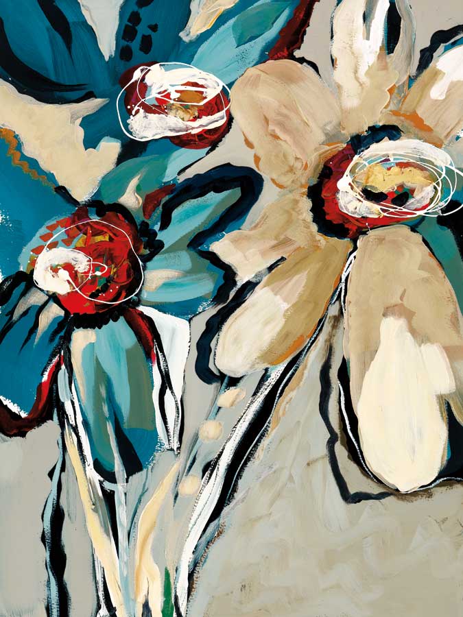 Blooming Blue II by artist Angela Maritz