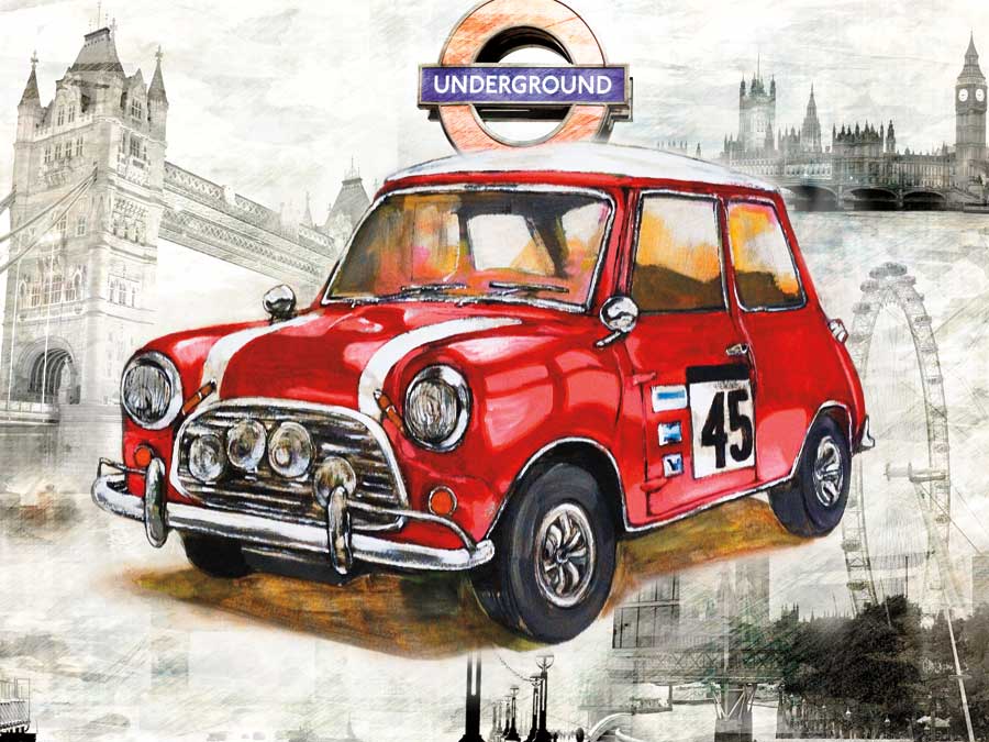 British Car by artist Bresso Solá