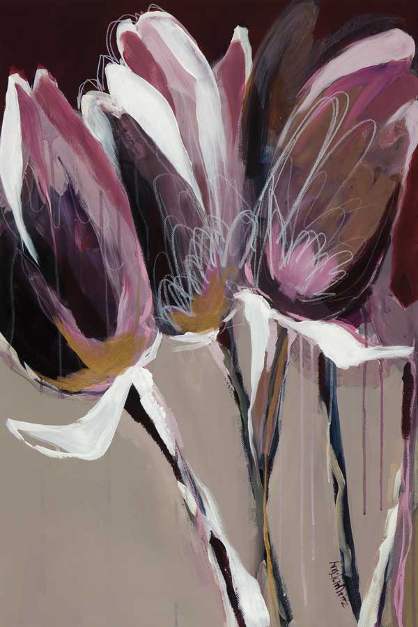 Aubergine Splendor I by artist Angela Maritz