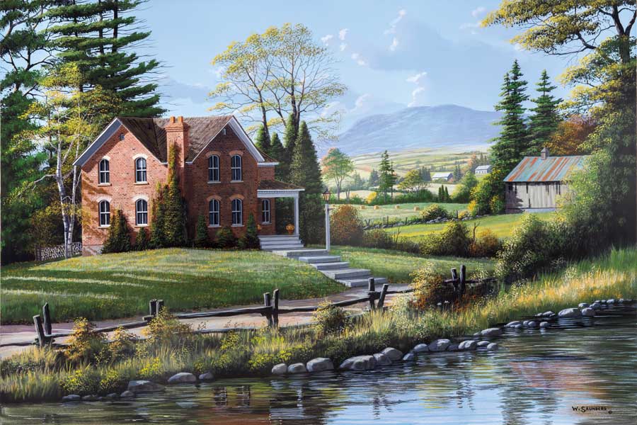 Fields of Gold and Green by artist Bill Saunders