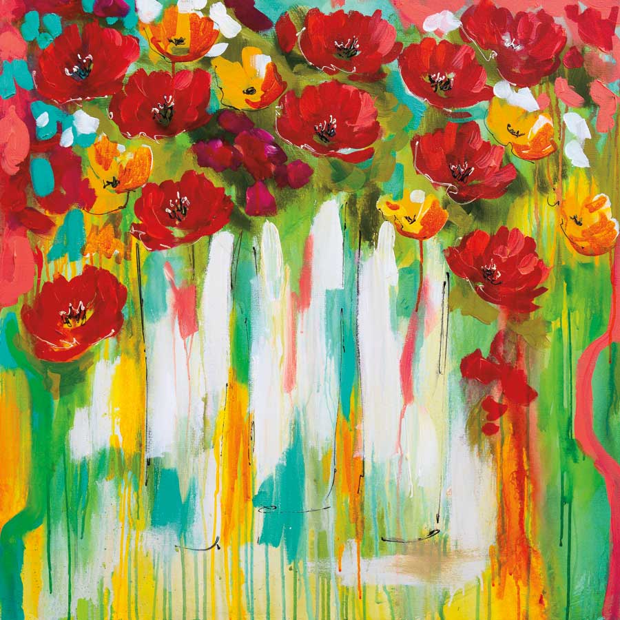 Poppies Glowing by artist Amanda J. Brooks