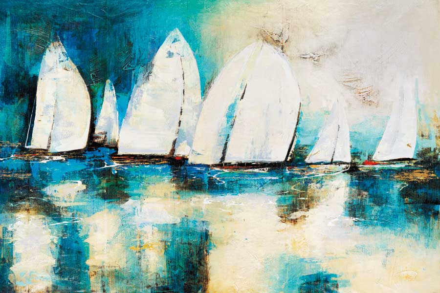 Velero Azul by artist Nancy Villarreal Santos
