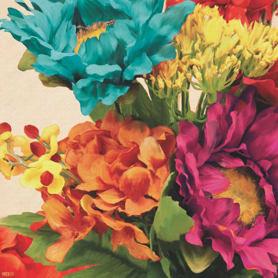 Pop Art Flowers I by artist Jocelyn Anderson