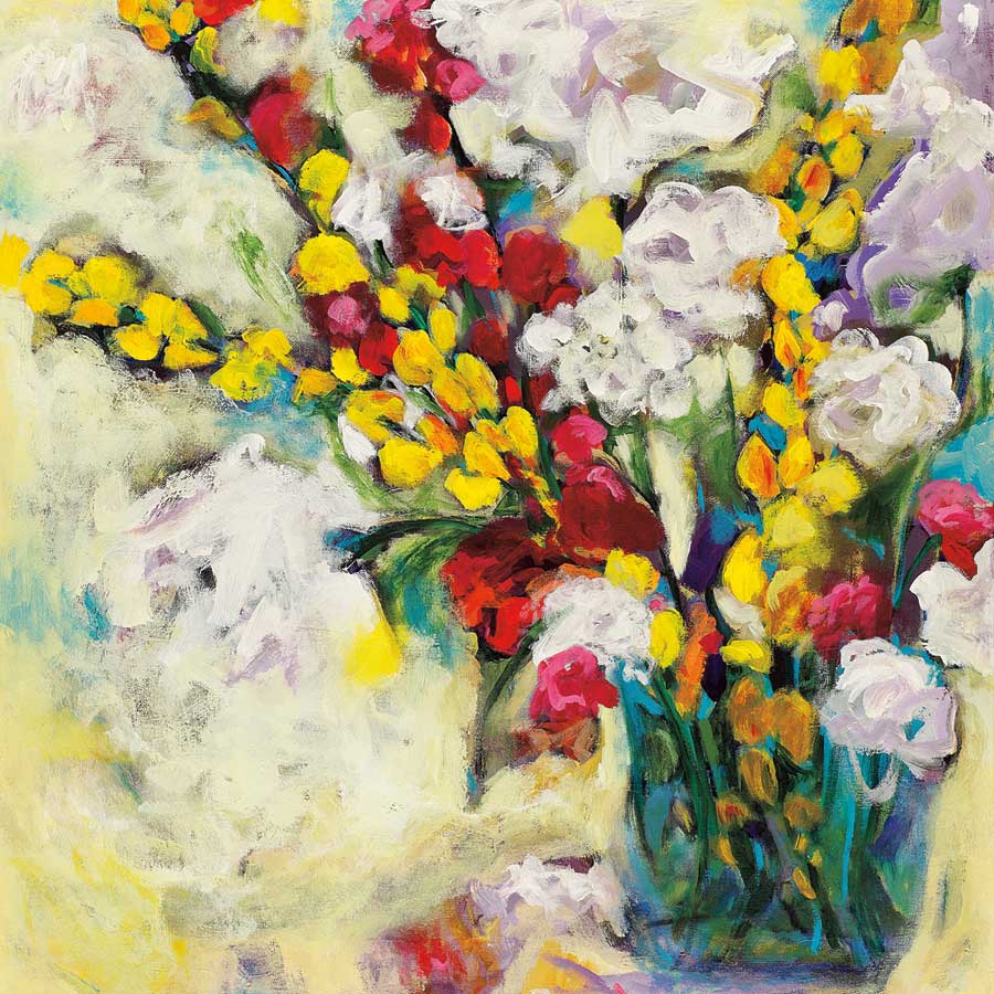 Echoes in Yellow &amp; White by artist  Georgia Eider