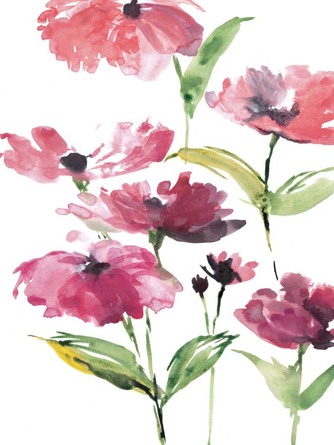Tickled Pink Posies by artist  Rebecca Meyers