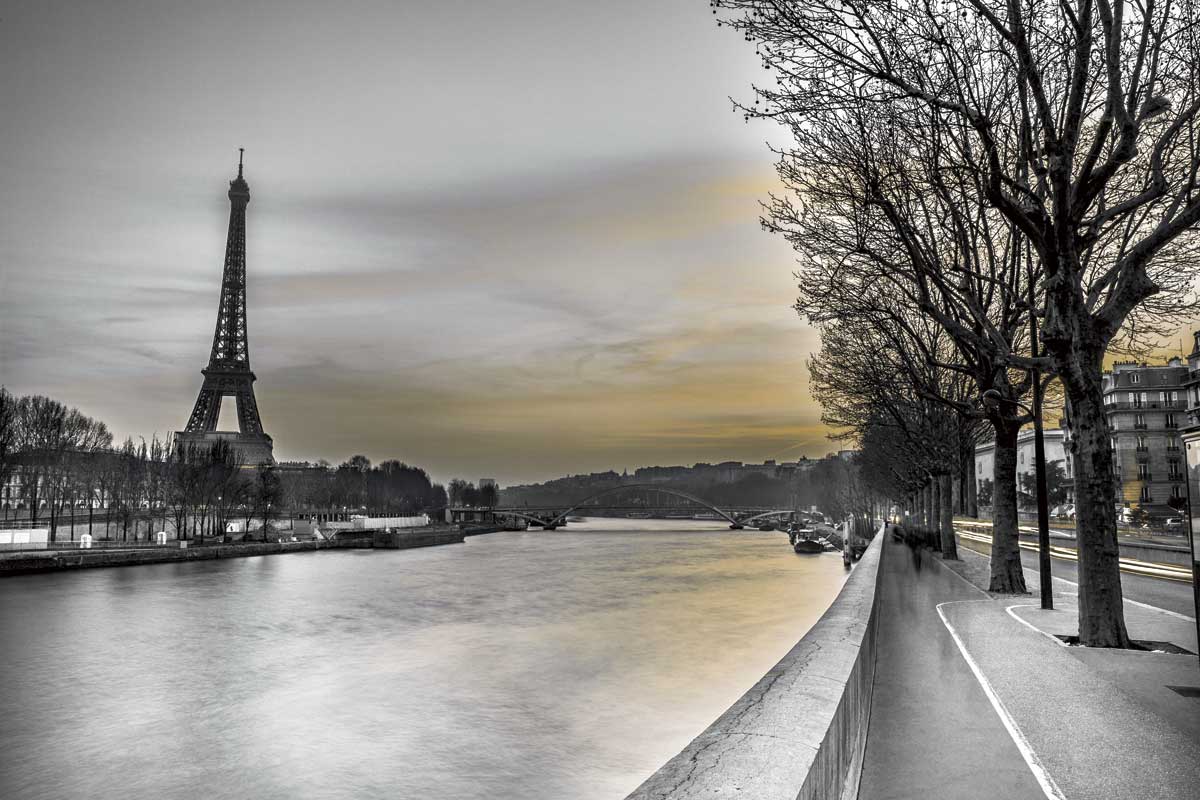 River Seine and The Eiffel Tower by artist  Assaf Frank