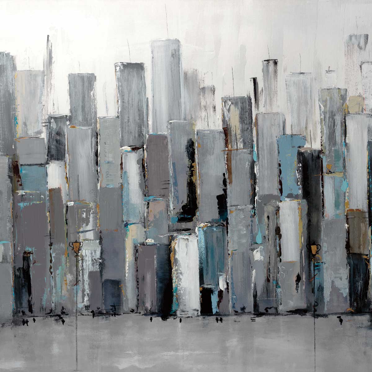 Blue Plaza by artist  Aziz Kadmiri