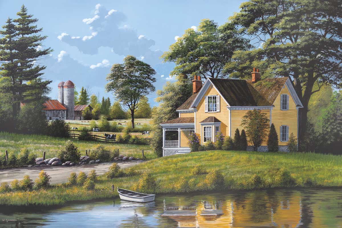 Yellow House by artist  Bill Saunders