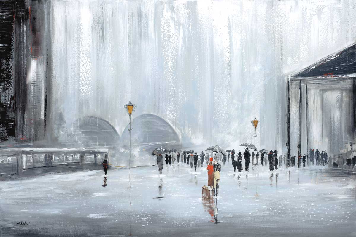 La Gare by artist  Aziz Kadmiri