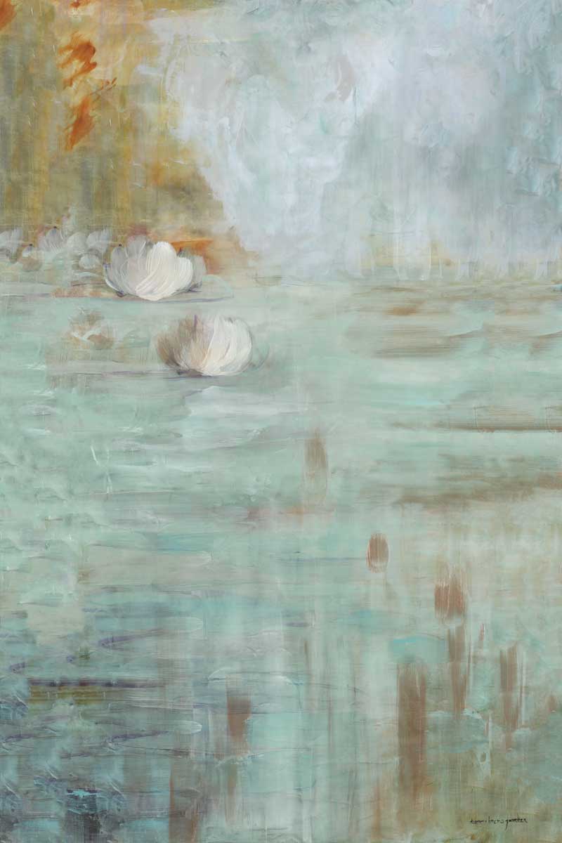 White Lotus by artist  Karen Lorena Parker