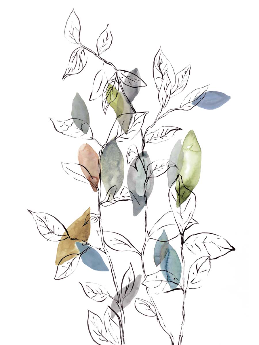 Spring Leaves I by artist  Rebecca Meyers