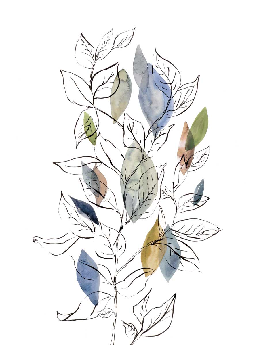 Spring Leaves II by artist  Rebecca Meyers