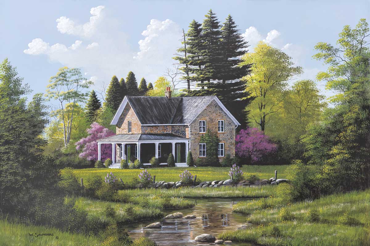 Rippling Stream by artist  Bill Saunders