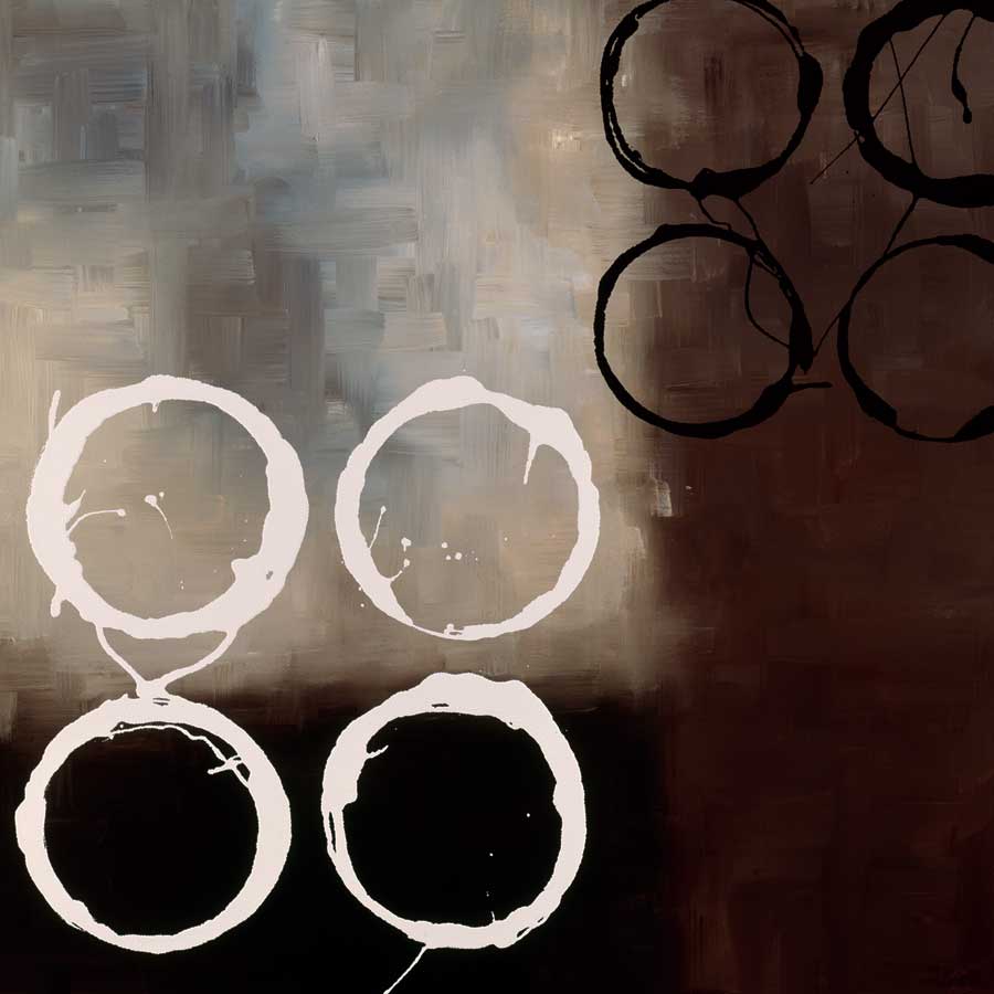 Beige Circles I by artist Laurie Maitland