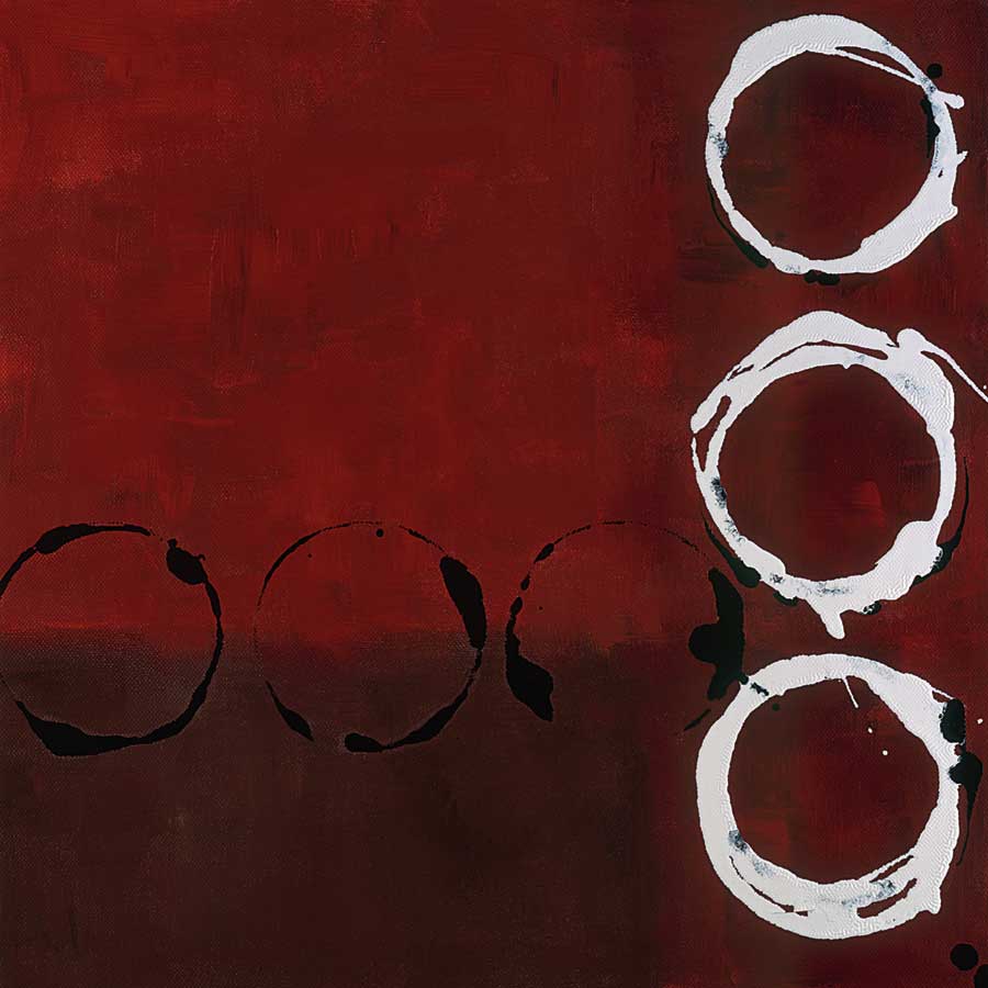 Red Circles II by artist Laurie Maitland