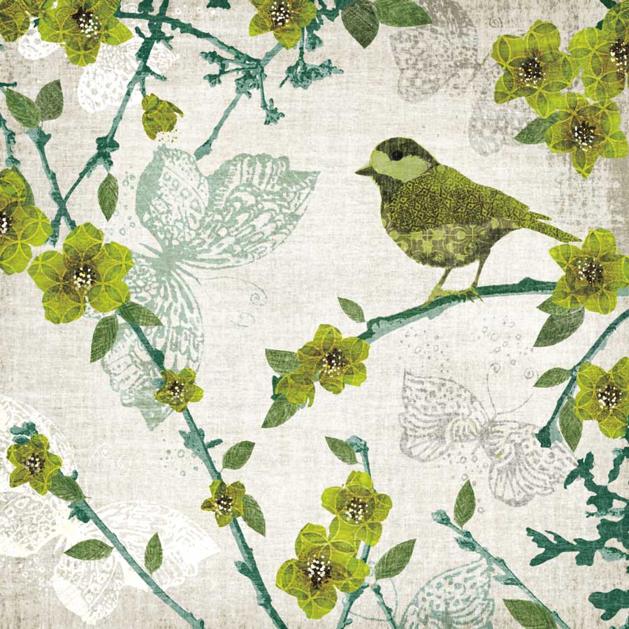 Birds and Butterflies II by artist Tandi Venter