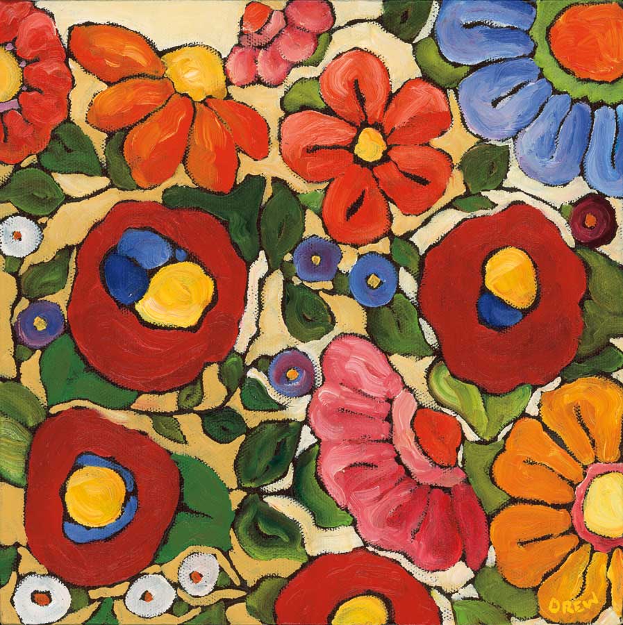 Floral Trellis by artist Vanessa Drew