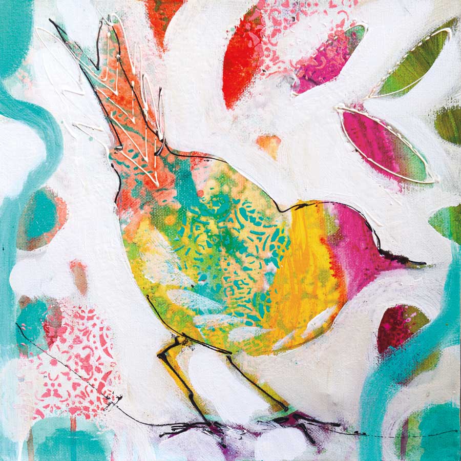 Petite Bird IV by artist Amanda J. Brooks