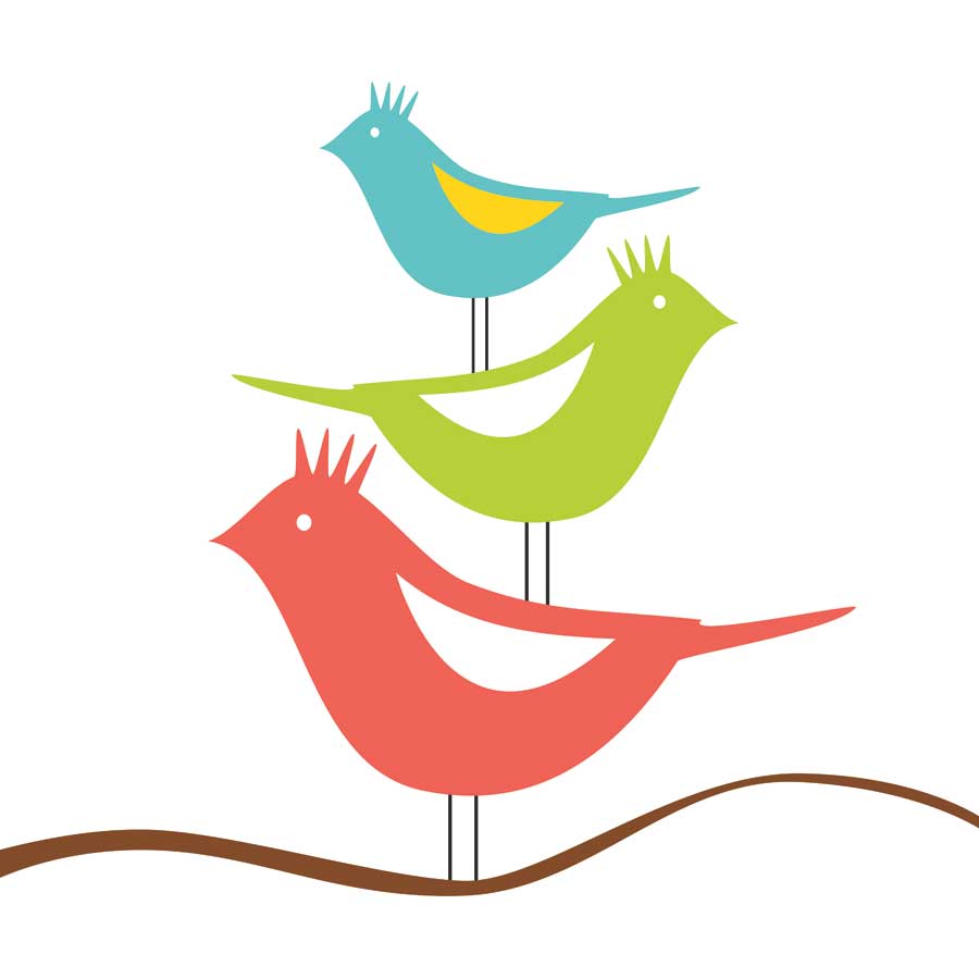 Songbirds III by artist Sabine Berg