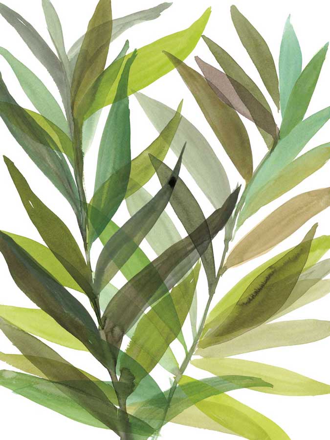Tropical Greens I by artist  Rebecca Meyers