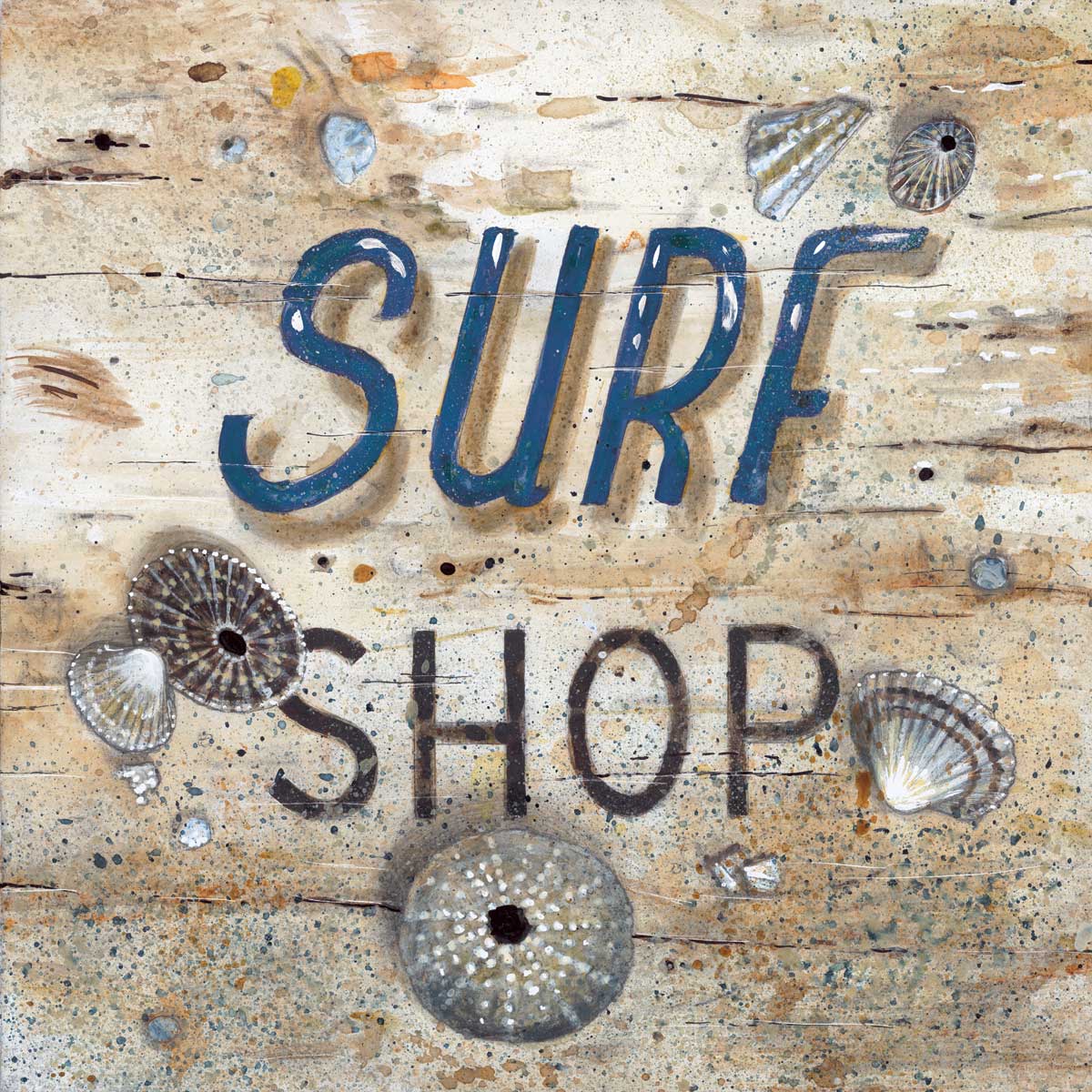 Surf Shop by artist  Arnie Fisk