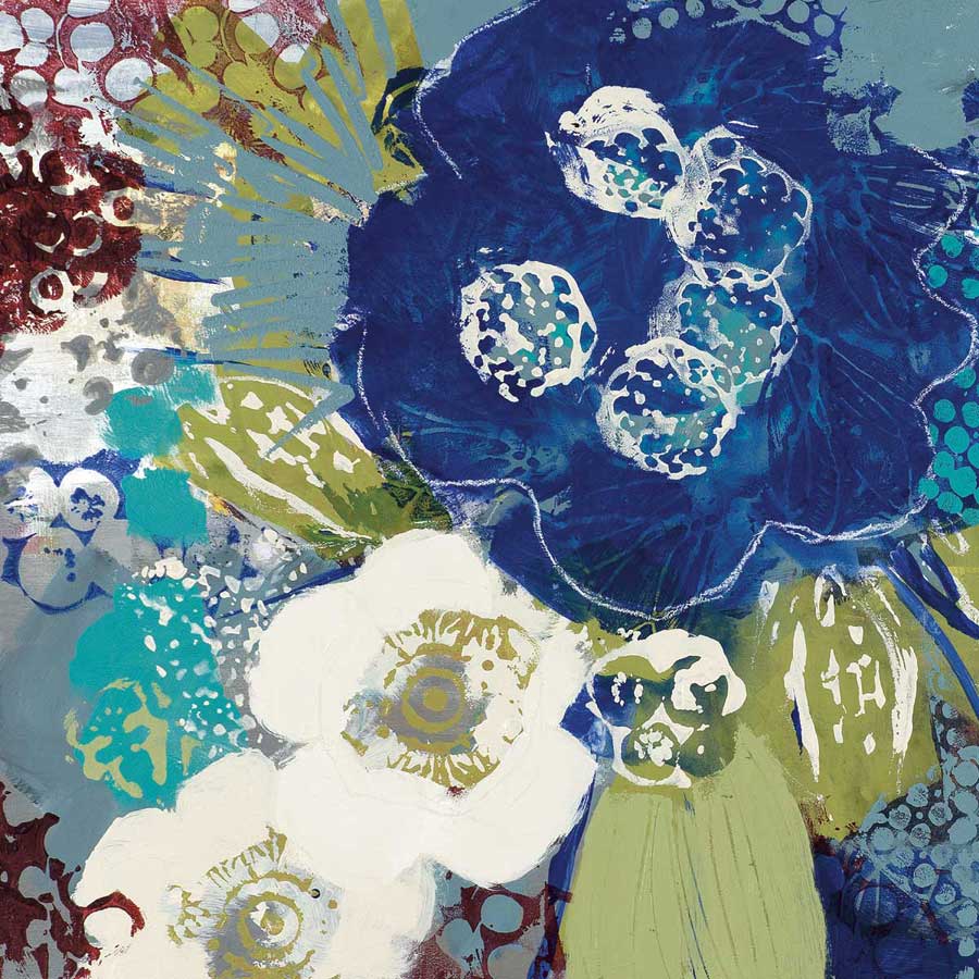 Garden Blues III by artist  Leslie Bernsen