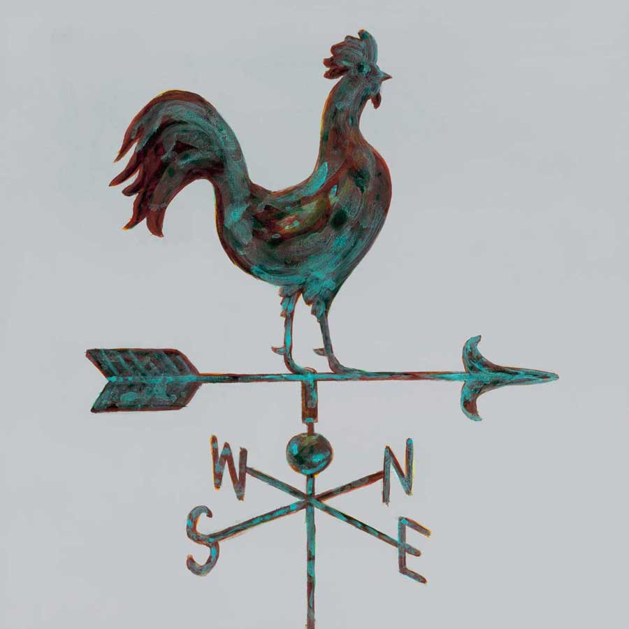 Rural Relic Rooster by artist  Arnie Fisk
