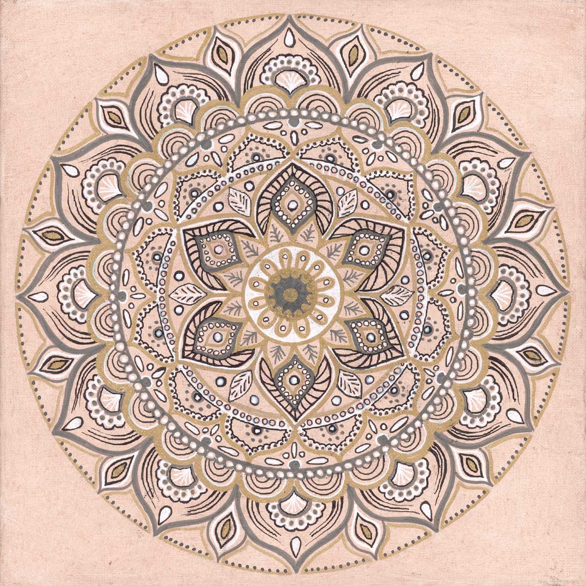 Blush Mandala I by artist  Yvette St. Amant