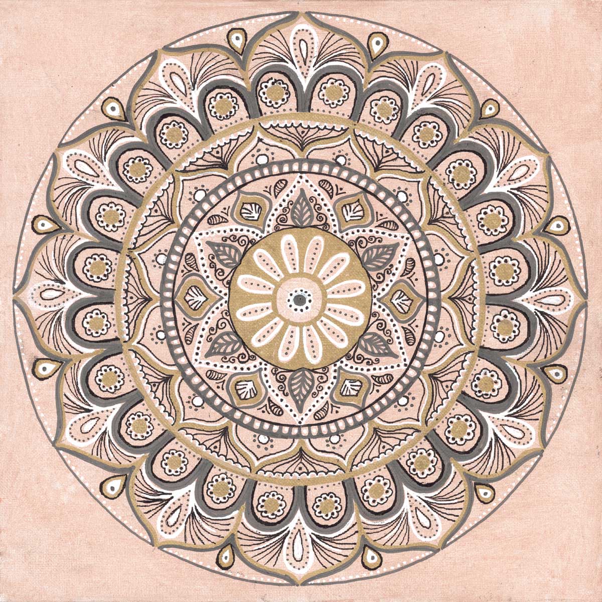 Blush Mandala II by artist  Yvette St. Amant