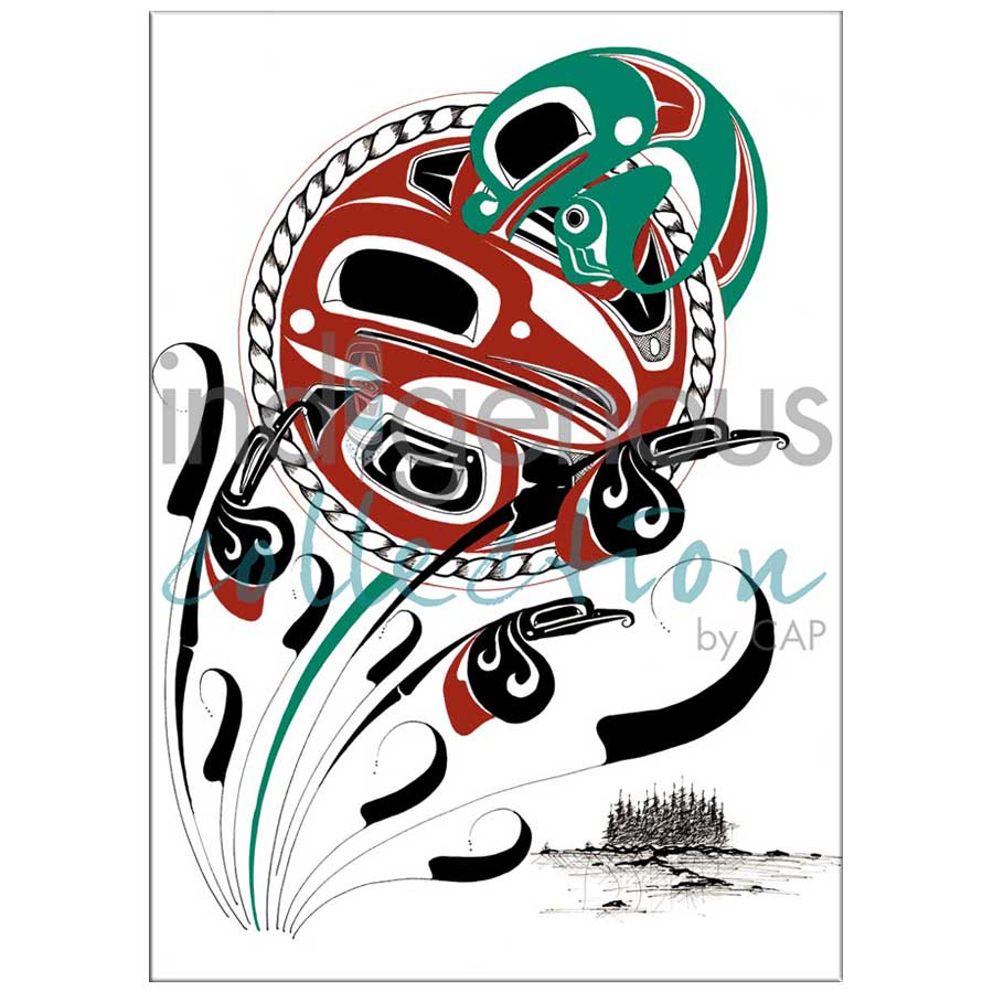 Raven Moon,Frog and Mosquitoes Canvas Prints