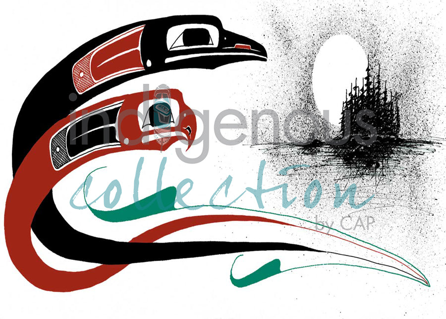 Raven and Eagle by artist Danny Dennis