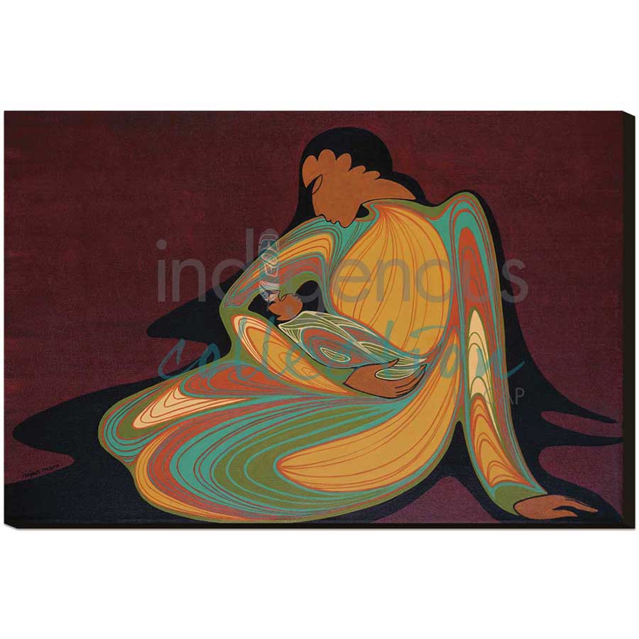 Mother & Child by artist Maxine Noel - Santee Oglala Sioux. Indigenous Collection