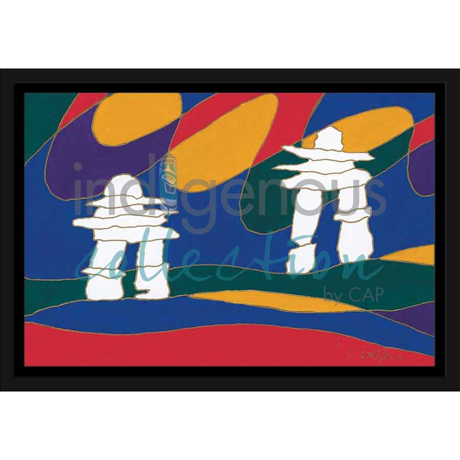 Inukshuk I by artist Dawn Oman - Denesuline (Chipewyan). Indigenous Collection