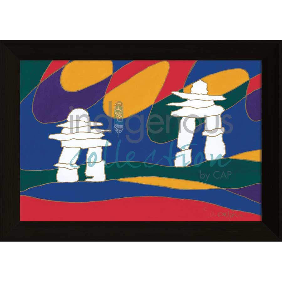 Inukshuk I by artist Dawn Oman - Denesuline (Chipewyan). Indigenous Collection
