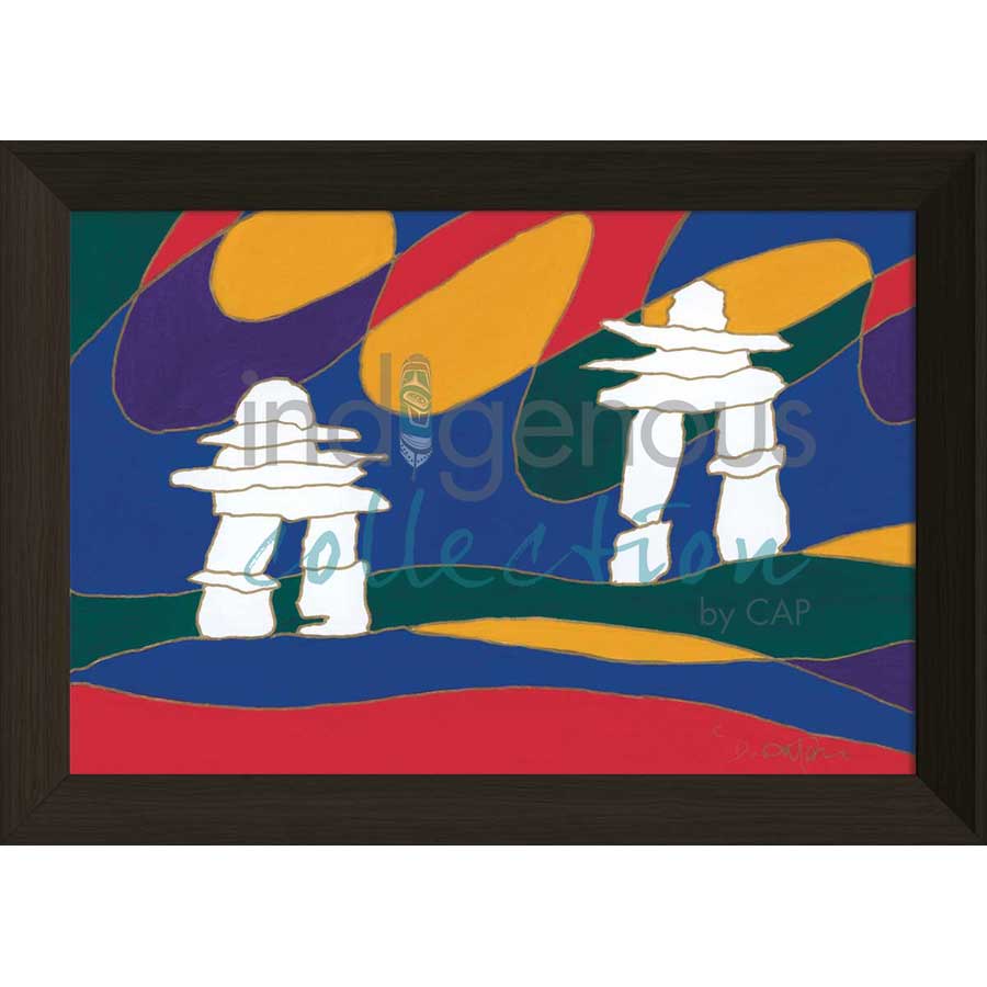 Inukshuk I by artist Dawn Oman - Denesuline (Chipewyan). Indigenous Collection