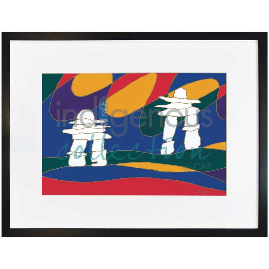 Inukshuk I by artist Dawn Oman - Denesuline (Chipewyan). Indigenous Collection