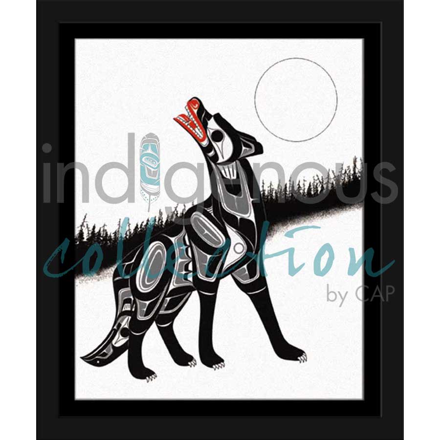 Timber Wolf by artist Richard Shorty - Northern Tutchone. Indigenous Collection