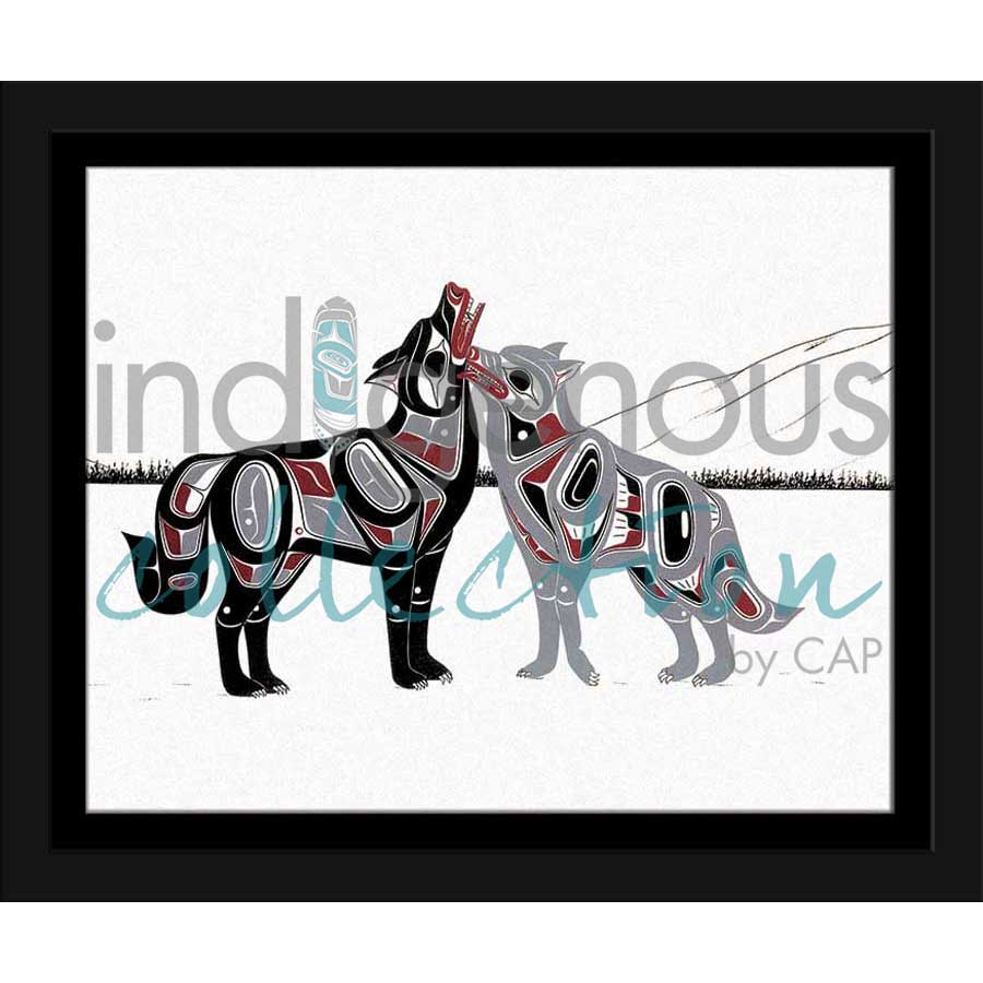 Wolves United by artist Richard Shorty - Northern Tutchone. Indigenous Collection