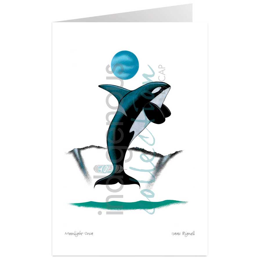 Moonlight Orca by artist Isaac Bignell