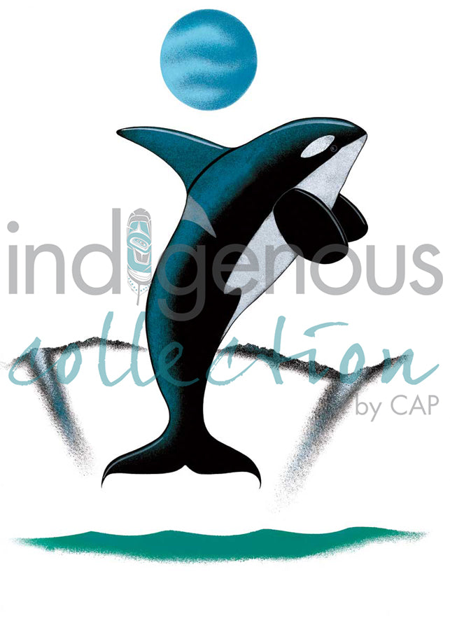 Moonlight Orca by artist Isaac Bignell