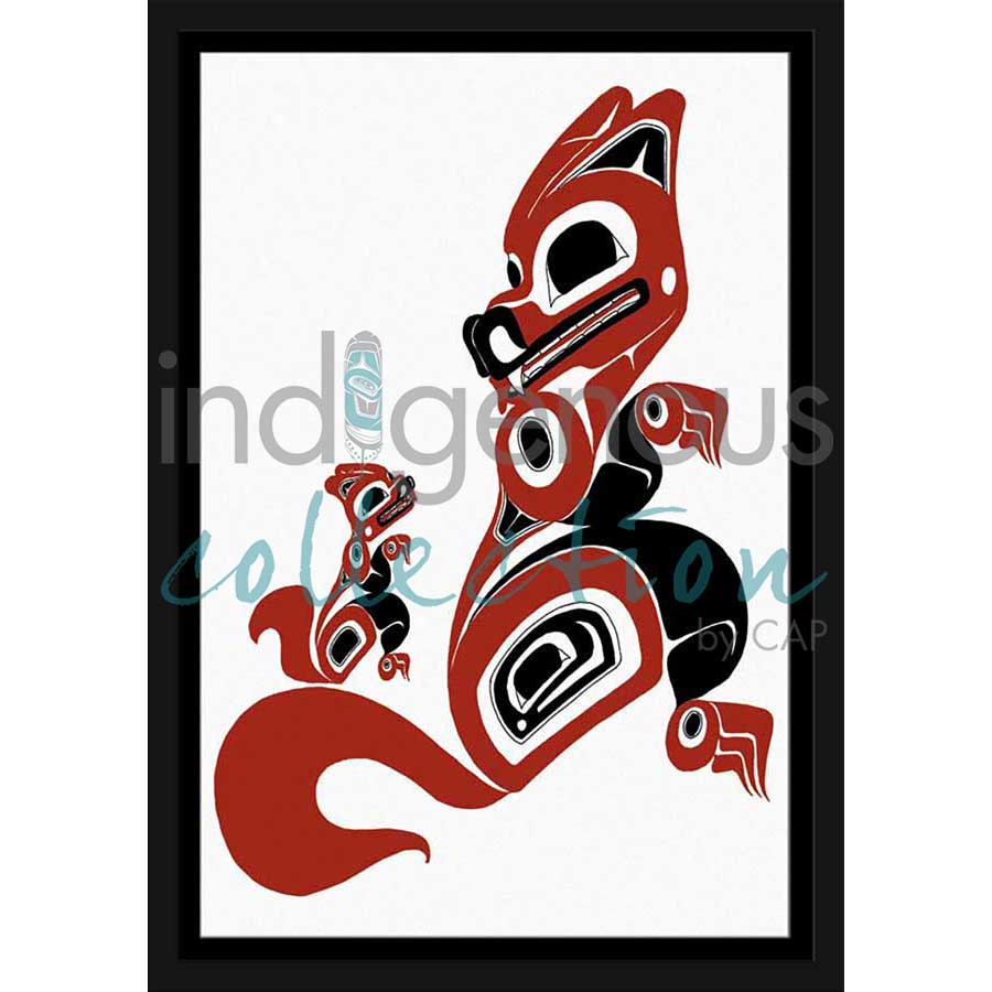 Mother and Child by artist Danny Dennis - Tsimshian . Indigenous Collection
