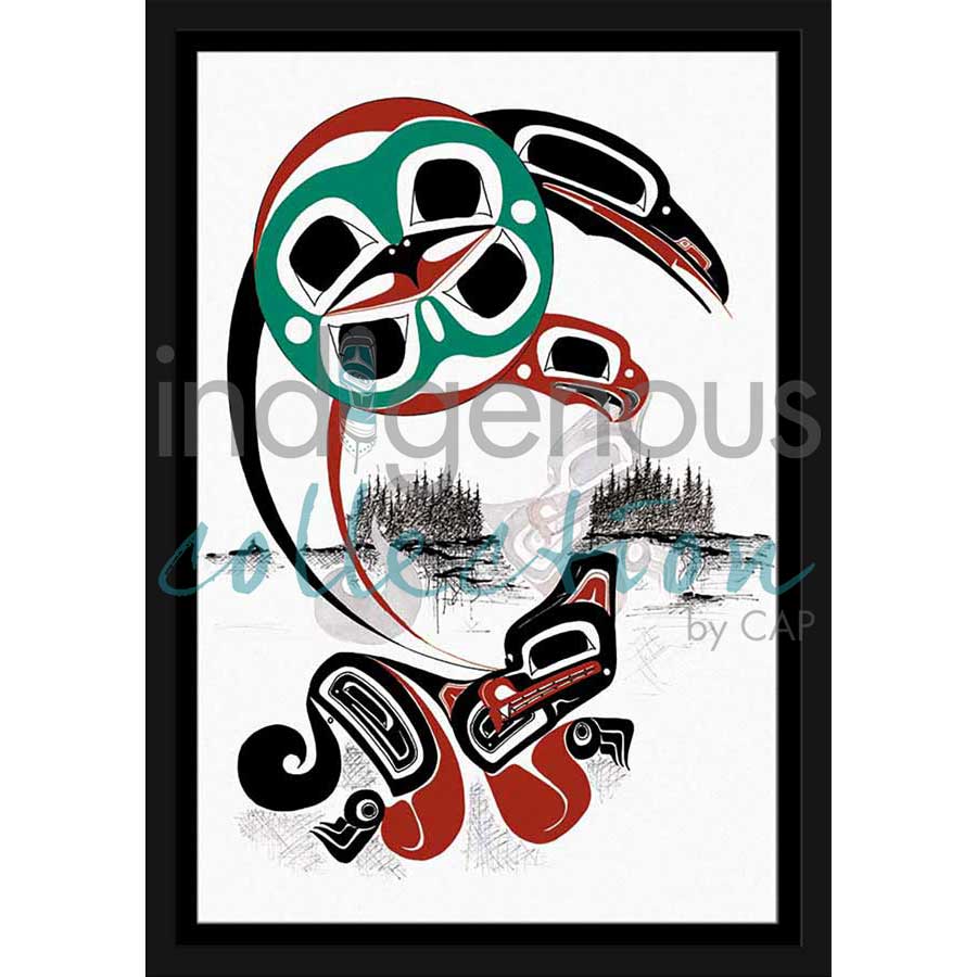 The Chase by artist Danny Dennis - Tsimshian . Indigenous Collection