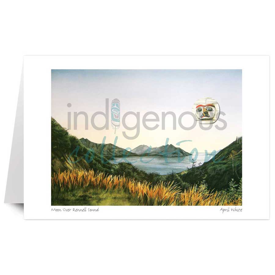 Moon Over Rennell Sound by artist April White