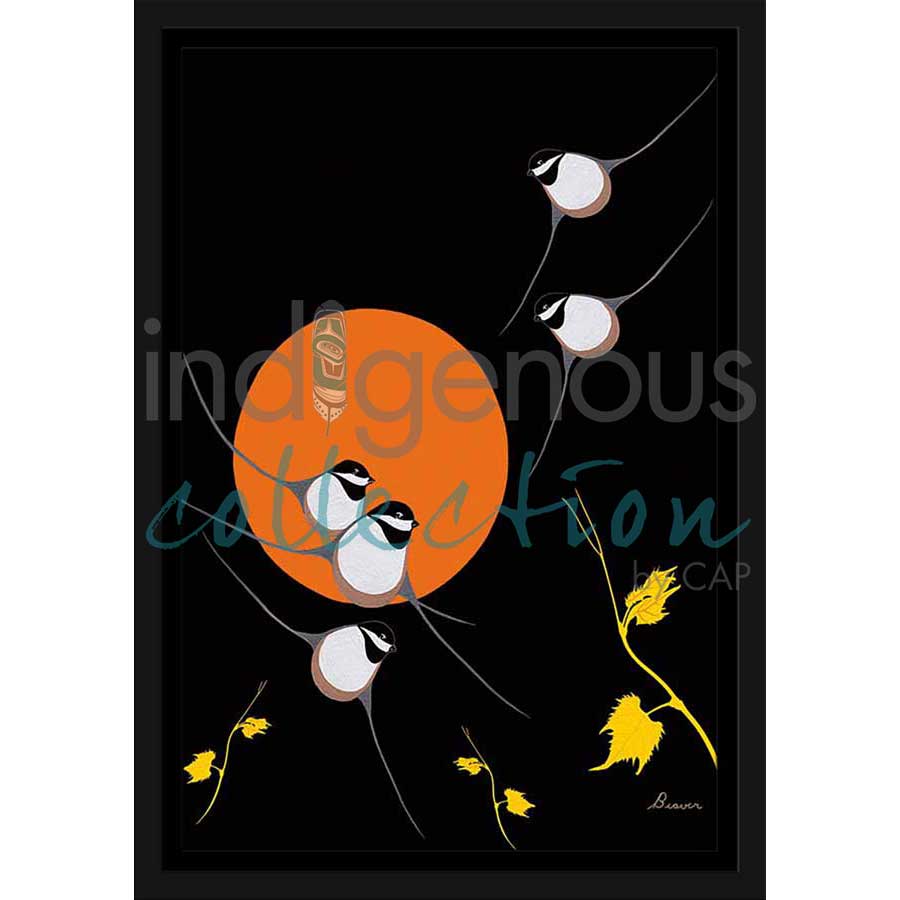 Harvest Flock by artist Rick Beaver - Ojibway. Indigenous Collection