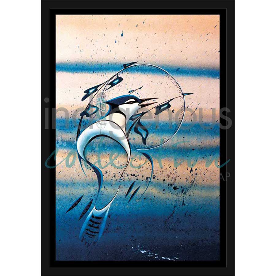 Forest Tattler by artist Rick Beaver - Ojibway. Indigenous Collection